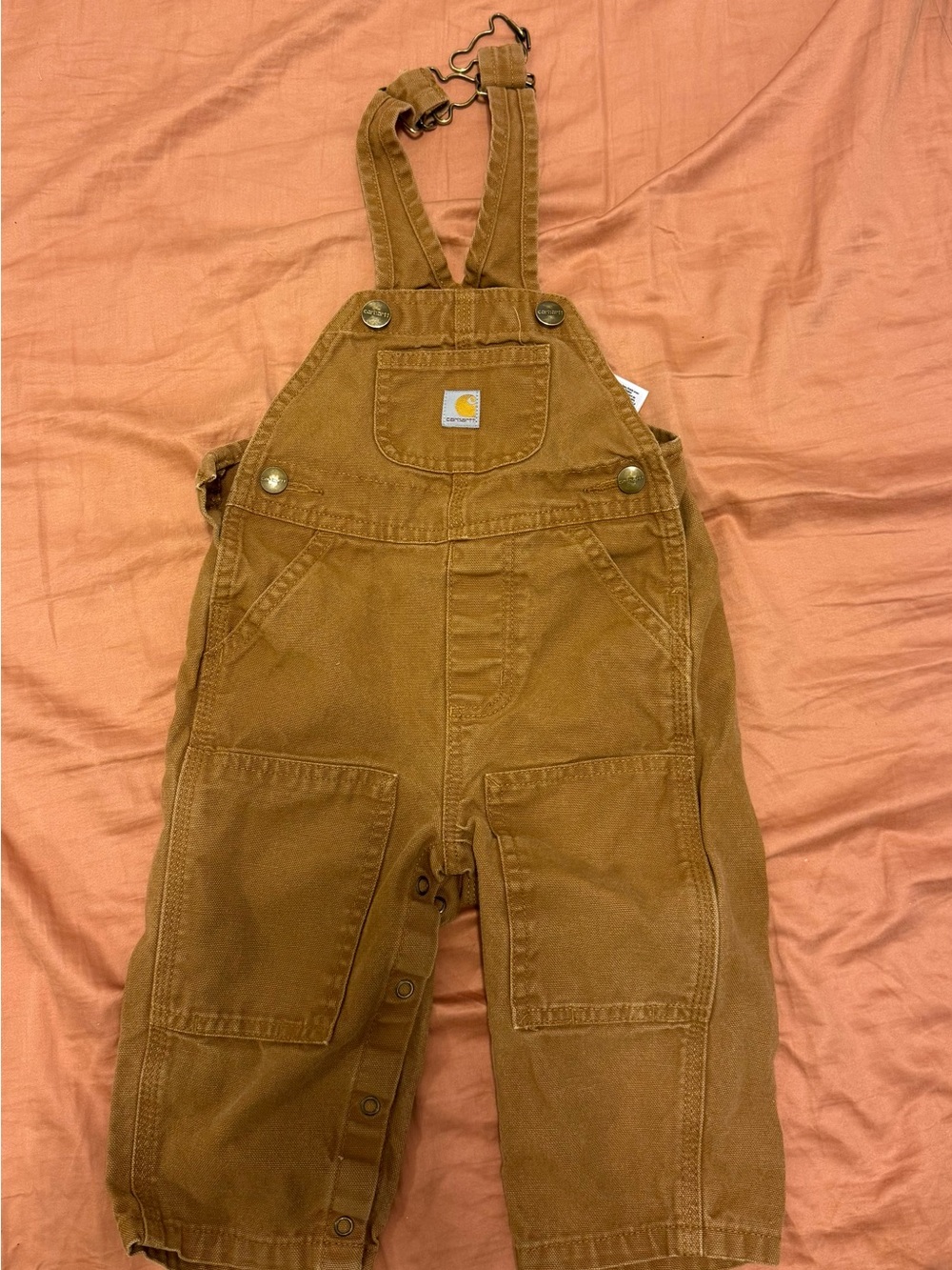 Carhartt 12M mustard overalls, cotton